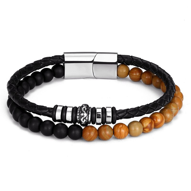 MKENDN Natural Stone Bracelet