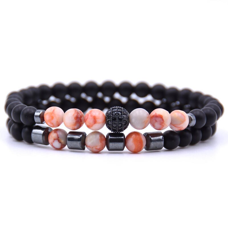 MKENDN Stone Charm Bracelet