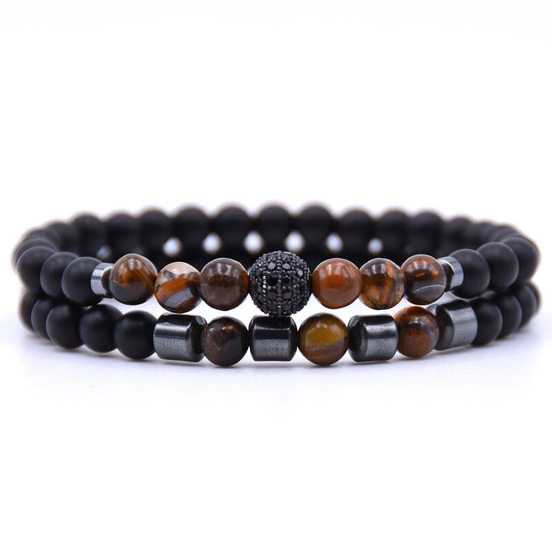 MKENDN Stone Charm Bracelet