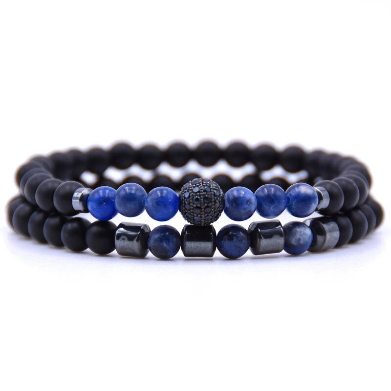 MKENDN Stone Charm Bracelet