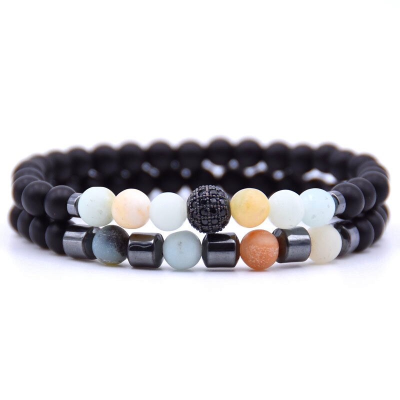 MKENDN Stone Charm Bracelet