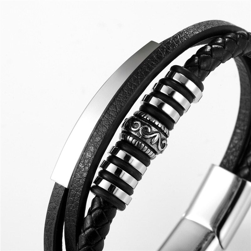 MKENDN Leather Bracelet 958