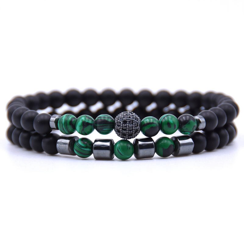 MKENDN Stone Charm Bracelet