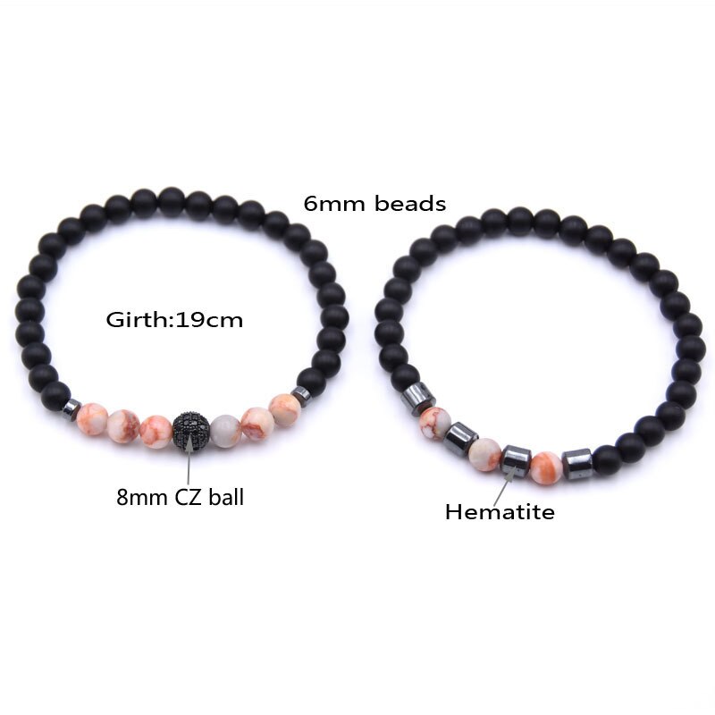 MKENDN Stone Charm Bracelet
