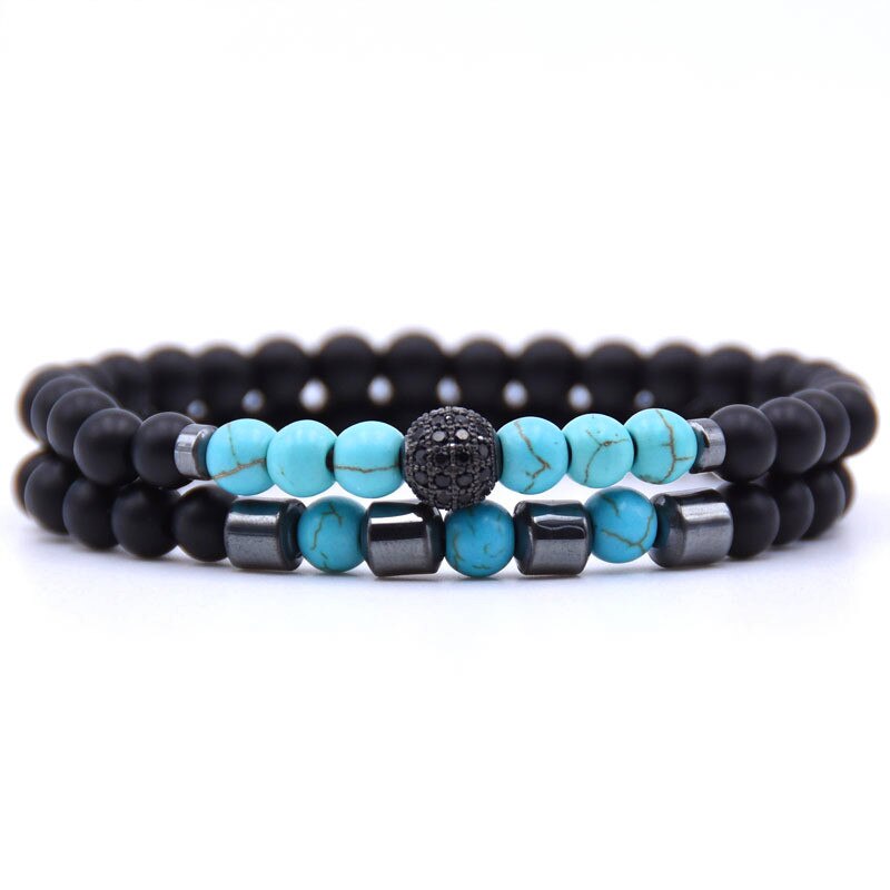 MKENDN Stone Charm Bracelet