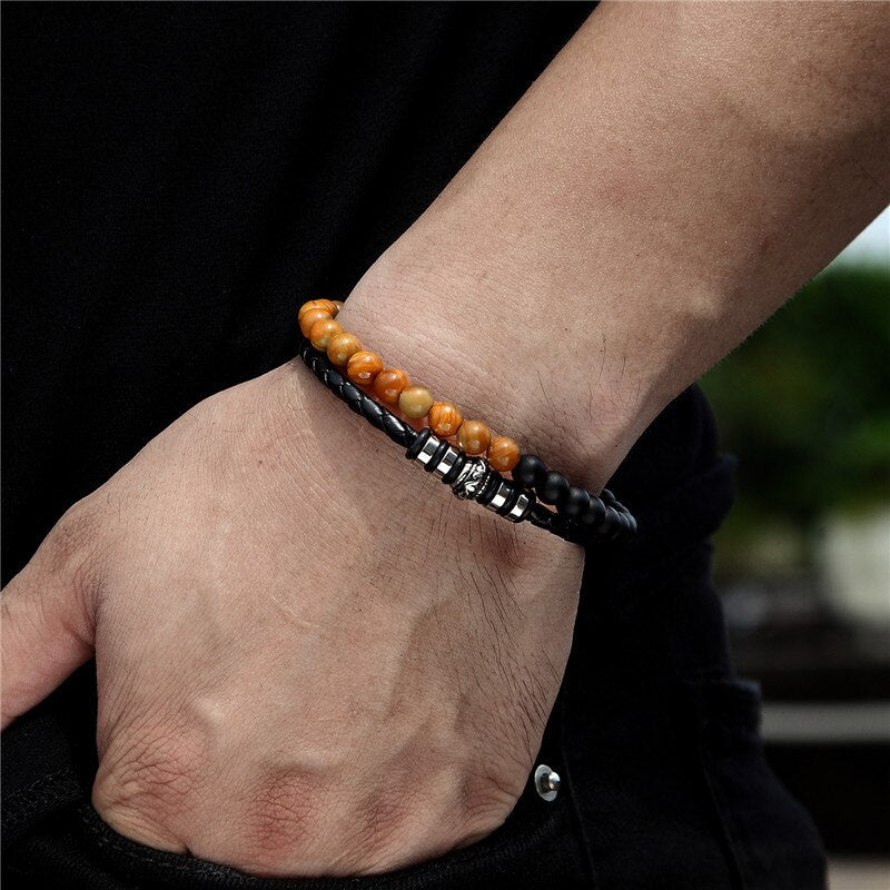 MKENDN Natural Stone Bracelet