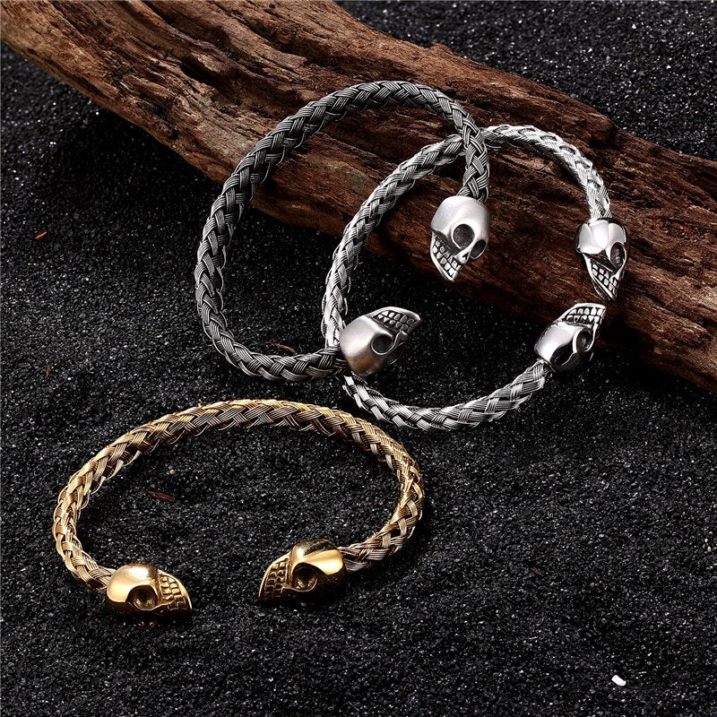 Skull Stainless Steel Bracelet L55