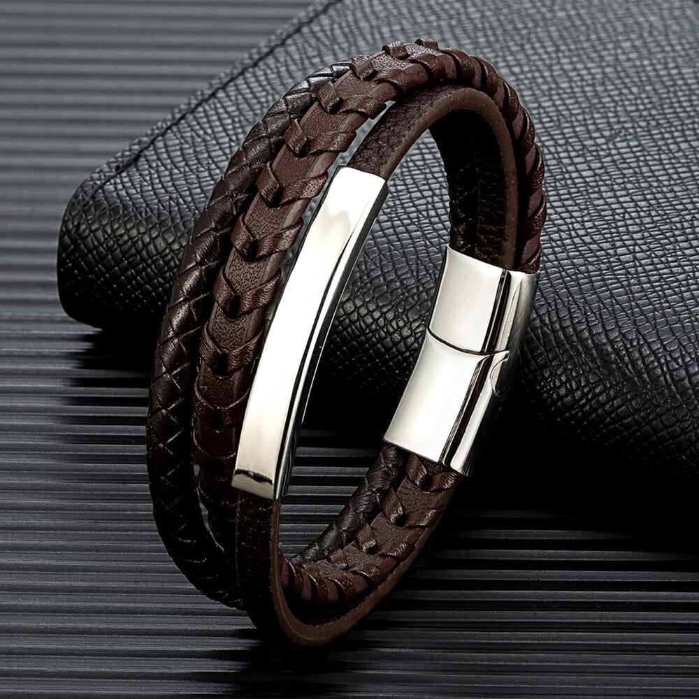 MKENDN Multilayer Leather Bracelet