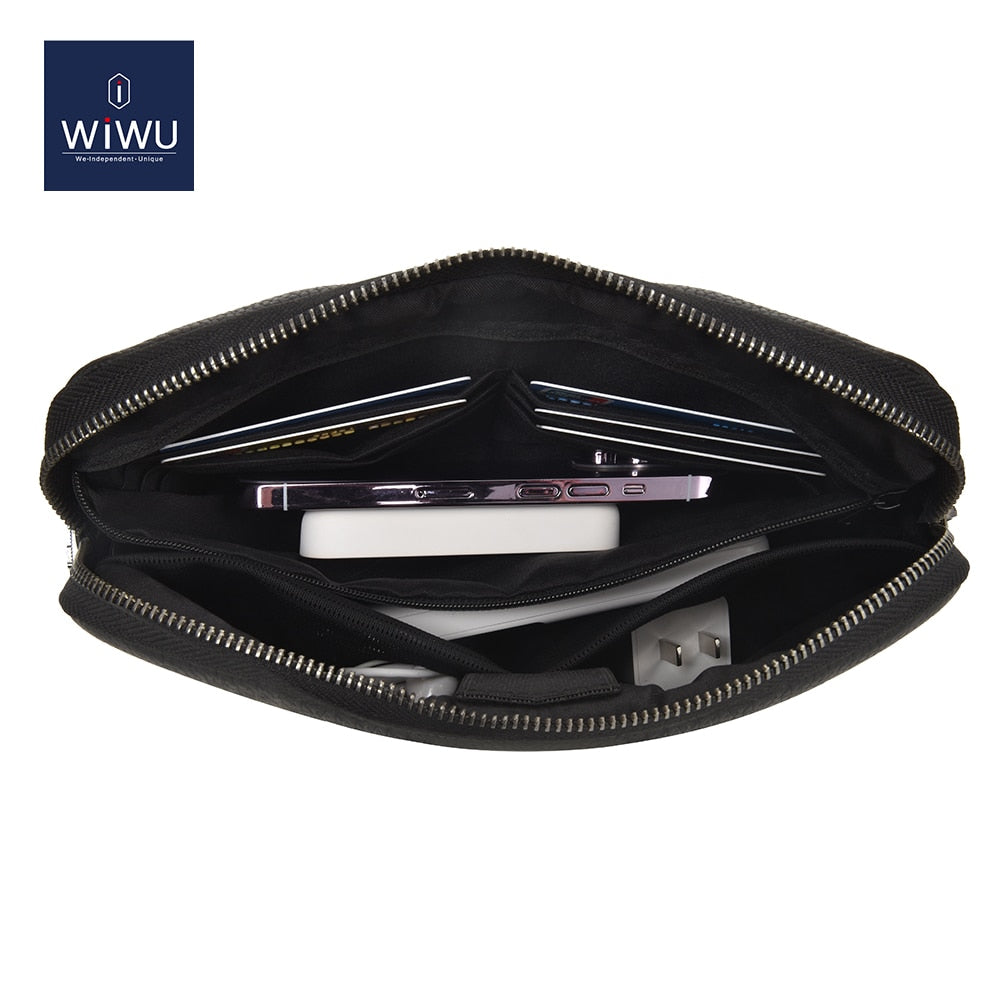 WiWU Leather Anti-theft Clutch