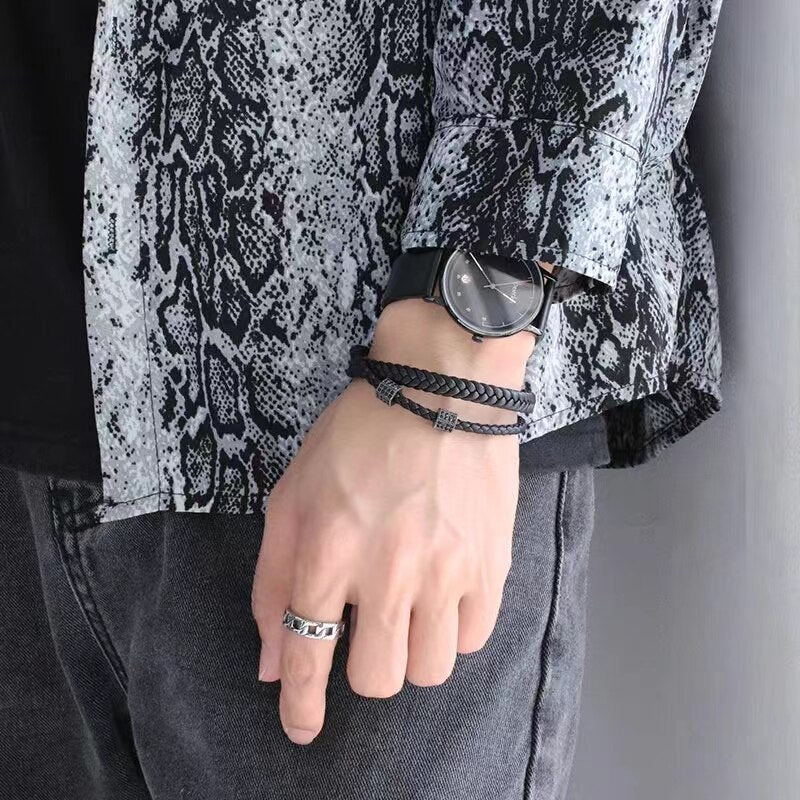 CZ Crown Beads Bracelet L922