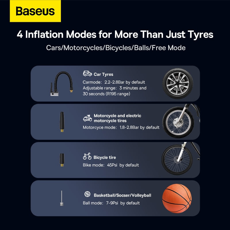 Baseus Dual Cylinder Inflator