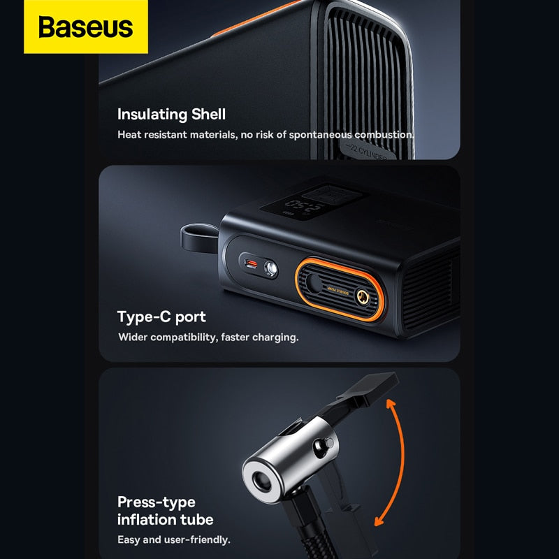 Baseus Dual Cylinder Inflator