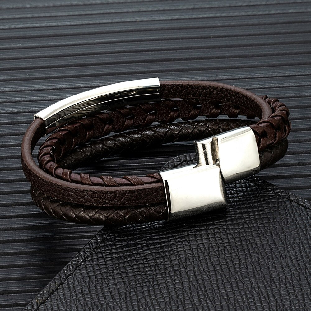 MKENDN Multilayer Leather Bracelet