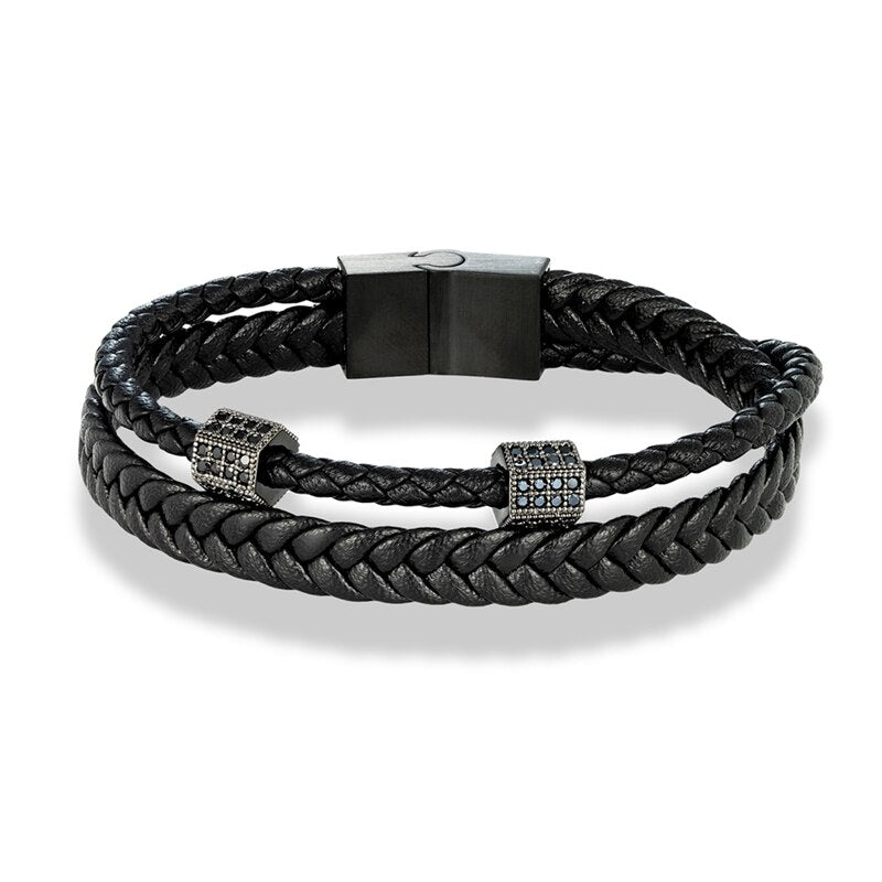 CZ Crown Beads Bracelet L922
