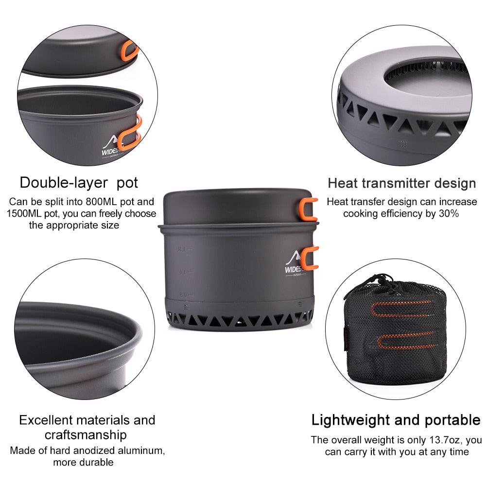 WIDESEA Camping Cooking Kettle