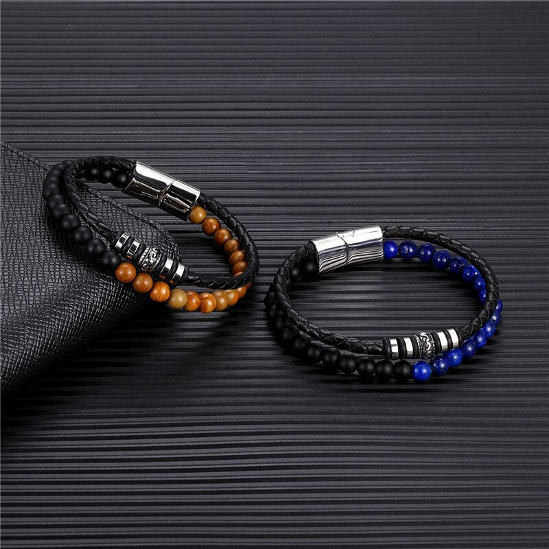 MKENDN Natural Stone Bracelet