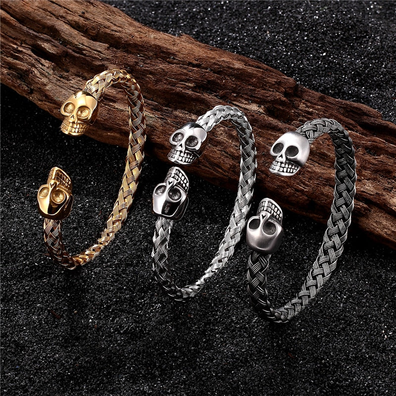 Skull Stainless Steel Bracelet L55