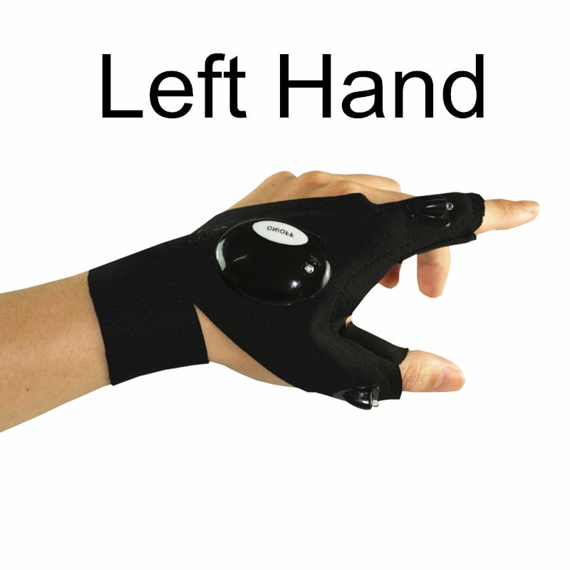 Flashlight Fishing Gloves