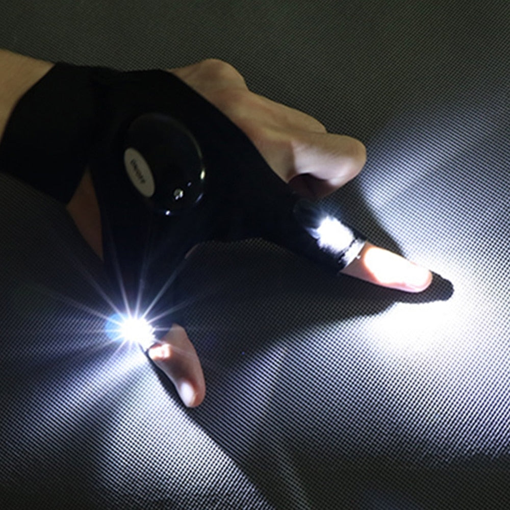 Flashlight Fishing Gloves