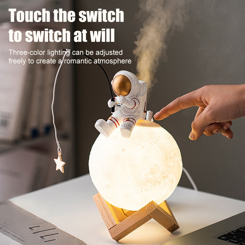 Space Moon Humidifier Lamp