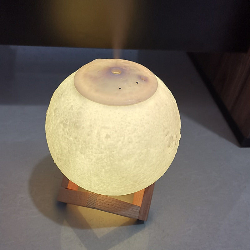 Space Moon Humidifier Lamp