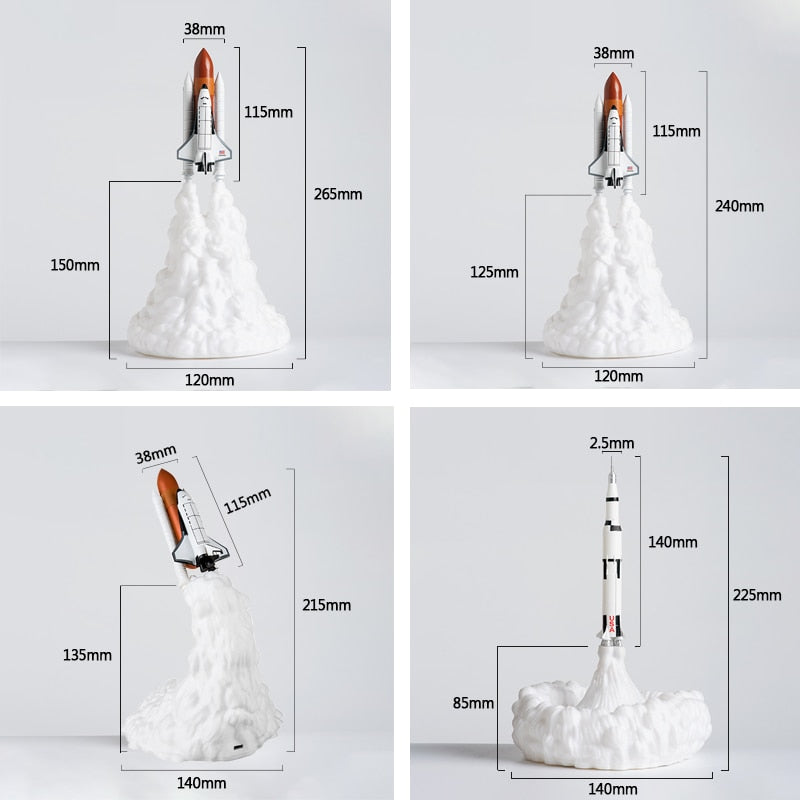 Space Shuttle Rocket Lamp