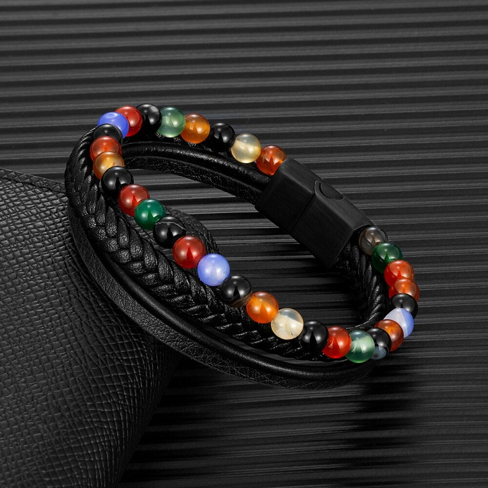 MKENDN 7 Chakra Colorful Beads