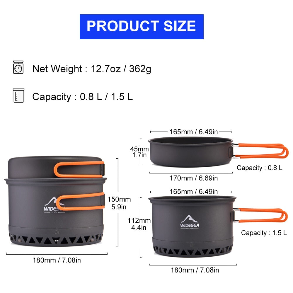 WIDESEA Camping Cooking Kettle