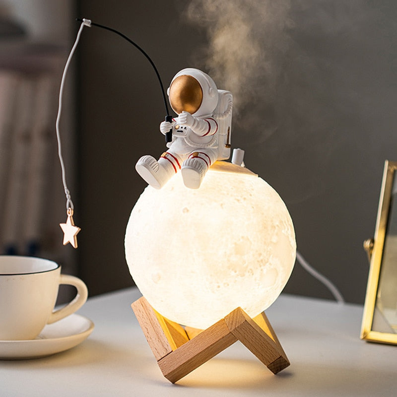 Space Moon Humidifier Lamp