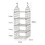 Folding hanging storage rack