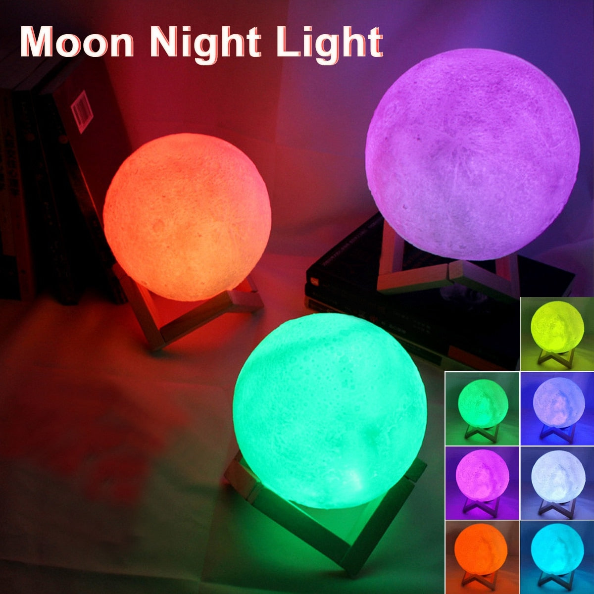 Moon Night Light RGB